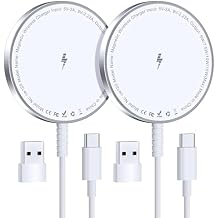 for MagSafe Charger Magnetic Wireless Charging Pad for iPhone 17 16 15 14 13 12 Series & AirPods 4-2 Pro, Strong Magnet, Aluminum Alloy, USB-C/A Ports, Ultra-Thin & Portable, Ideal for Desk & Bedside
