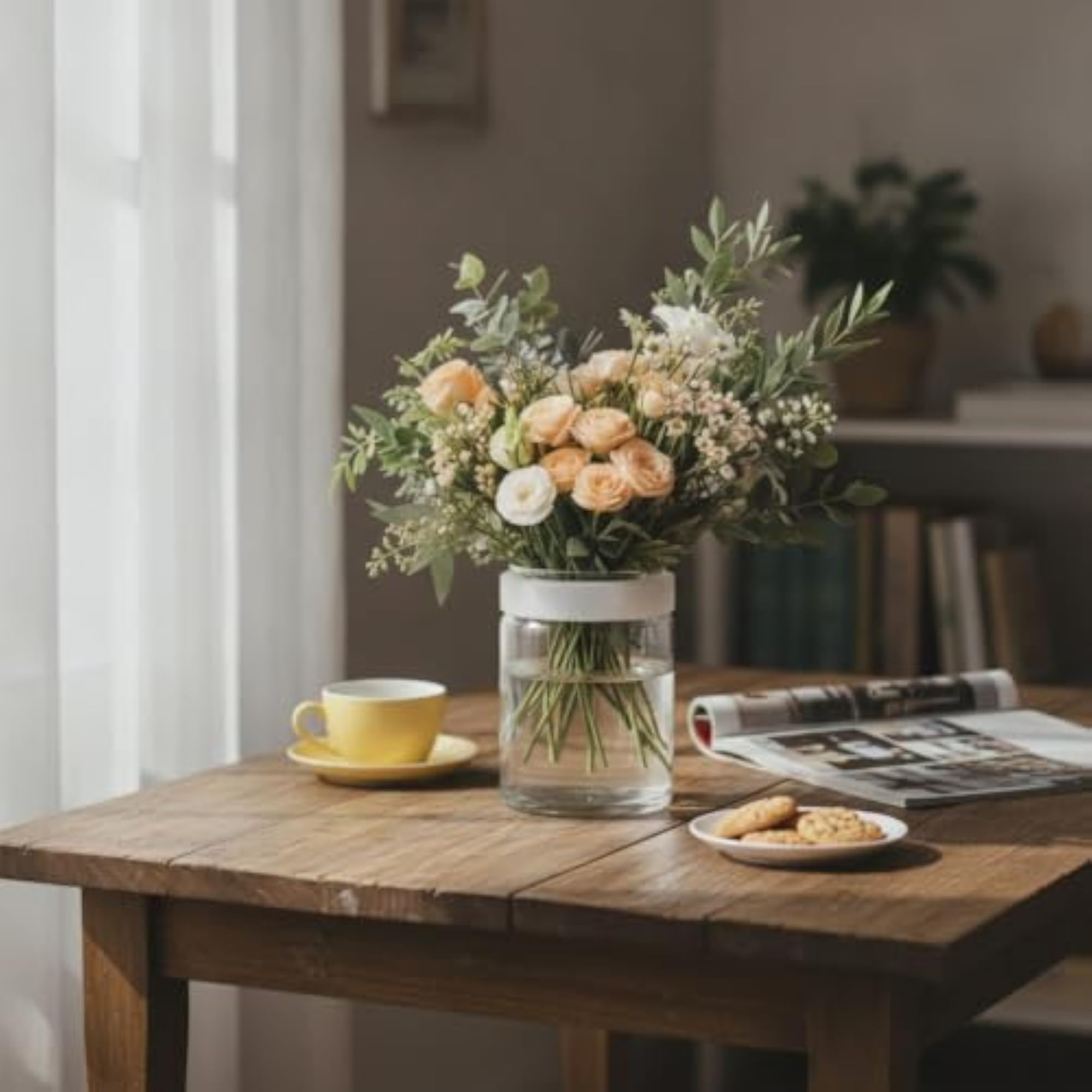 Reusable Flower Arranging Grid, Flexible Silicone Floral Arranger
