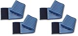 2 fasce elastiche blu universali regolazione a strappo lunghezza 60Cm per elettrodi elettrostimolazione ionoforesi (Confezione da 2)