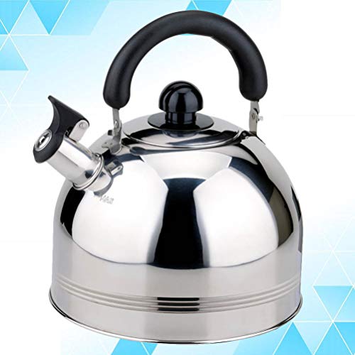 HEMOTON 1 peça de chaleira 6L de grande capacidade de aço inoxidável 6L com apito doméstico para coz