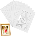 15 Pcs White Picture Mounts, Photo Mounts 7x5 Inch Picture Mats for 6x4 Inch Image Photo Frames,Picture Mounts for Frames, Mount Mats Board,for Images, Posters, and Paintings