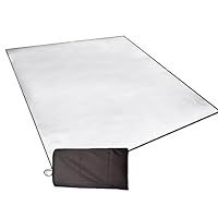 Aluminium Isomatte Camping 200 x 150 cm, Camping Bodenmatte aus Aluminiumfolie, Faltbare Aluminium Camping Schlafmatte, Isolierende Schaumstoffmatte für Zelt, Reflektierende Matte