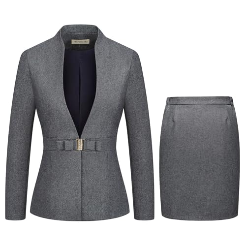 MODFUL Womens Business Dress Suit Set 2 Piece Pencil Skirt Lady Work Suit Blazer Dress Set