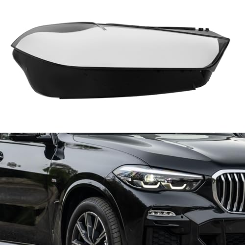 WOHAIPA Headlight Cover for 2023-2025 BMW X5, Front Headlamp Lens Cover Replacement (Passenger Side)