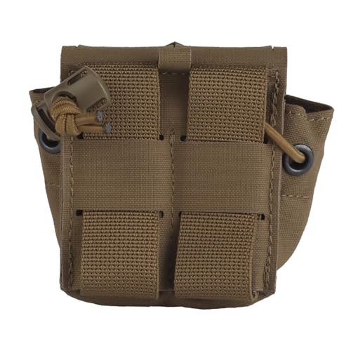 Tactical Grenade Pack Hunting Vest Accessory Bag Walkie-Talkie Storage Pouch CS Paintball Shooting Multifunctional Pouch(RG)