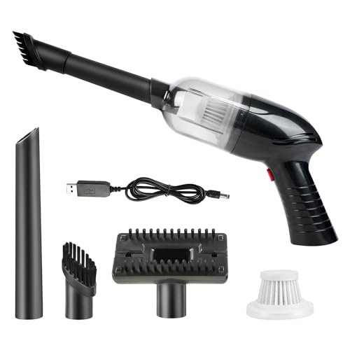 YPENSLZX Portable Handheld Vacuum Cleaner for Home and Car - Lightweight and Cordless Dustbuster with Rechargeable Battery and Filter for Easy Cleaning