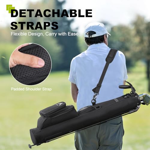 UNIHIMAL Golf Lightweight BAG REVIEW — Stand Carry Bag 31.5in (Black) Image 6