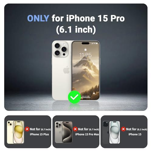 jaroco Magnetic for iPhone 15 Pro Case, [Compatible with MagSafe][Military Grade Drop Protection][Heavy Duty Protection][Non-Slip][Shockproof] 2-Layer Durable Bumper Phone Case 6.1''-Antique White by jaroco - Image 6