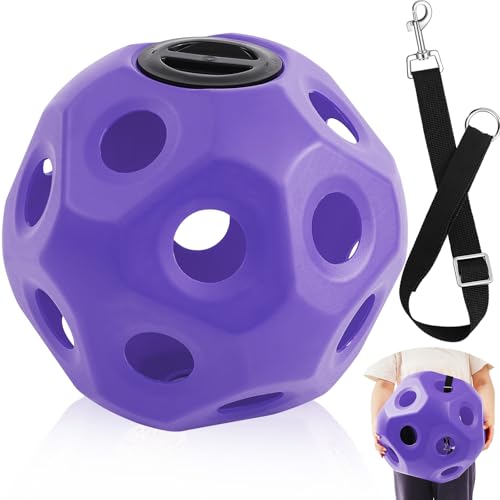 Hay Ball for Horse with Hanging Strap, Extra Large (Purple)
