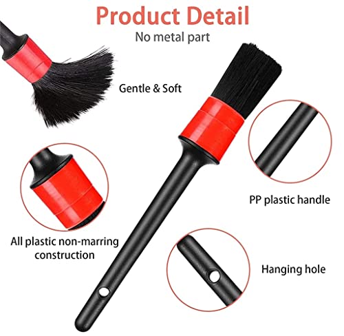 Image of AstonAndia Aston Andia Car Detailing Brush Car Cleaning Car Interior Cleaning Brush for Exterior,Leather, Air Vents, Emblems