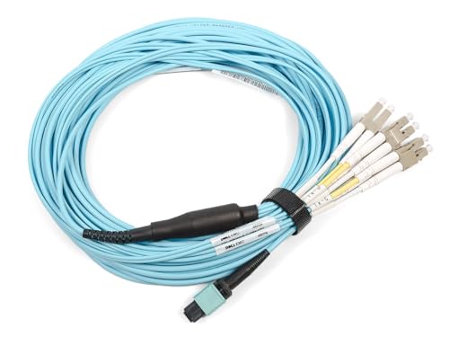 Image of Dell 15m MPO/MTP12 to 4 x LC OM4 Active Fiber Breakout Cable - 0P76V7