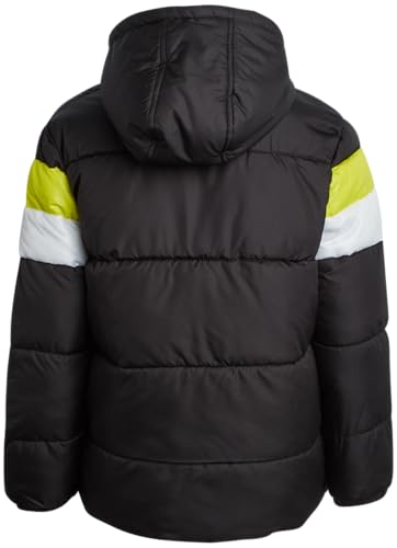 Image of iXtreme Boys Puffer Jacket - Wind & Water Resistant Soft Fleece Lined Warm Winter Jacket for Boys with Winter Hat