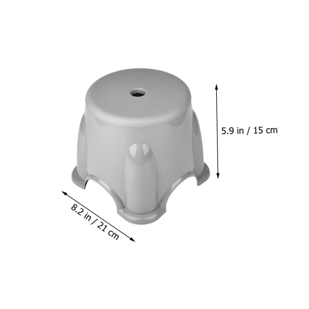 OUNONA Safety Skid Stool Home Footstool Boys and Girls Footstool Bathroom Stool Sturdy for Boys and Girls Comfortable Sitting