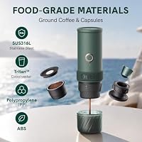 OutIn Mino Tragbare Elektrische Espressomaschine, Moss Green – Ansicht 5