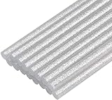 XYWHPGV Mini Hot Glue Gun Sticks 4 inch x 0.27 inch for Glue Guns, Shiny Silver 16pcs(a9de5 1aae9 b30a9 82703 38797 d6680