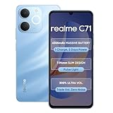 realme C71 4G Smartphone 6GB+128GB Sea Blue, 6.745 inch Screen, 90Hz Eye Comfort Display, 6300mAh Battery, 37MP Cameras, Unisoc T7250 Chip, IP54