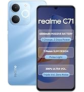 realme C71 4G Smartphone 6GB+128GB Sea Blue, 6.745 inch Screen, 90Hz Eye Comfort Display, 6300mAh...