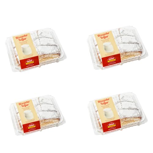 Bizcocho de Yogurt Gimar - Pack de 4 Bandejas x 360 gramos - Bizcocho Casero con Yogurt Natural