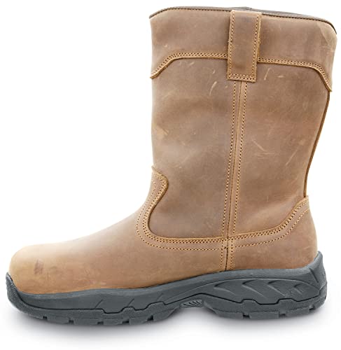 SR Max Beaumont, Men's, Dark Brown, Comp Toe, EH, Waterproof Wellington Work Boot4