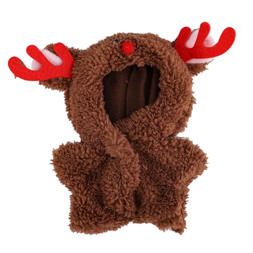 Kleidung für Puppen, Weihnachts Puppen Outfits Süße Kleidung Ersatz Stylischer Elch Overall für 15cm/17cm Große Dolls Au...