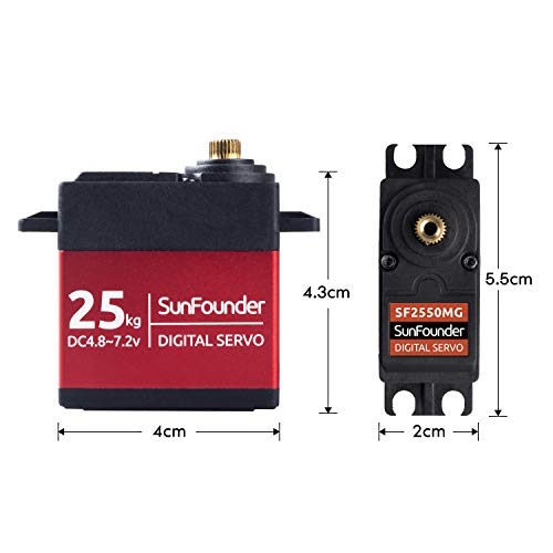 Metal case digital servo DS-S020 25kg haute performance