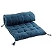 1001KDO POUR LA MAISON Coussin de Sol ou Matelas de Sol Pompons Bleu
