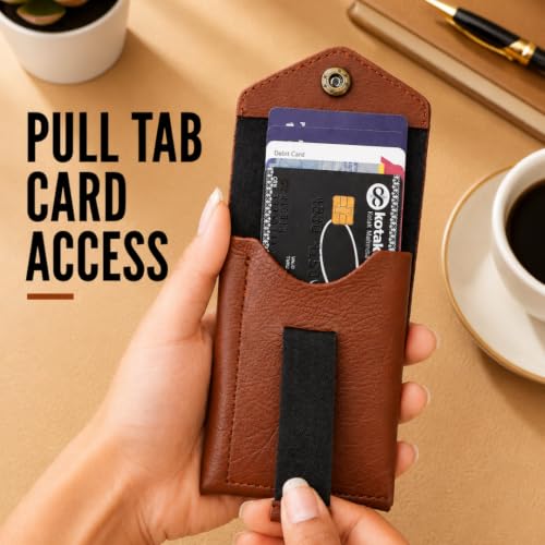 WALLETKART Store WALLETKART Slim Card Holder Wallet Brown - Image 6