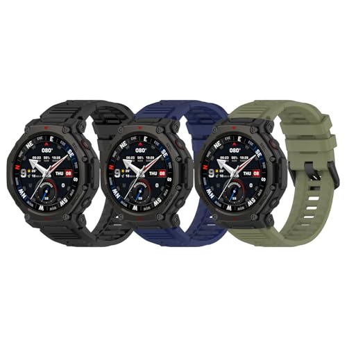 [ExtraFortunato] Amazfit T-REX3 Pro 48mm �Ή� �o���h �X�g���b�v �����o���h �ւ��x���g �V���R��
