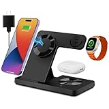 Magnetic 3 in 1 Wireless Charging Station for Magsafe iPhone 12-17 Series,...