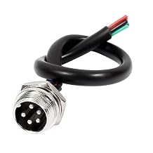 10pcs GX16 5Pin Connector, Aviation Signal Connection, Aircraft Equipment/Electronic Instruments, Male Socket Air Plug 1M Cable, for Aviation Maintenance Teams & Electronics Technicians