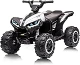 Quad elettrico bambino 12 V con motori potenti, adatto da 3 anni (max 35 kg), garantendo ore di gioco sicuro.
