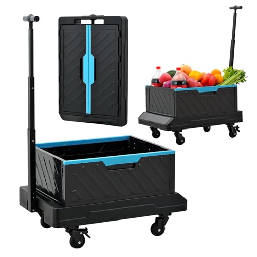 MAXMAN Folding Hand Truck, 132Lbs Heavy Duty Foldable Dolly Cart