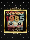  Livre d\'or anniversaire 40 ans 1985 retro vintage: Couverture RIGIDE 120 pages blanches vierges