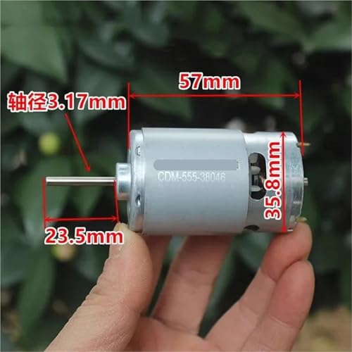 Moteur DC 24V 13000 tr/min RS-555 mini 36mm à roulement à billes avant - 4