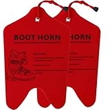 Wazitin Paquete de 2 calzadores de esquí de 13 Pulgadas para Botas de esquí y Snowboard, cortable para Botas de esquí, Ayuda a Insertar Forros de Botas (Rojo, 2 Piezas)