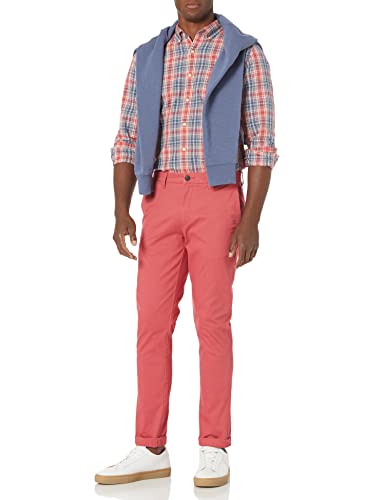 Amazon Essentials Men's Skinny-Fit Washed Comfort Stretch Chino Pant (Previously Goodthreads), Washed Red, 30W X 32L #TOP3