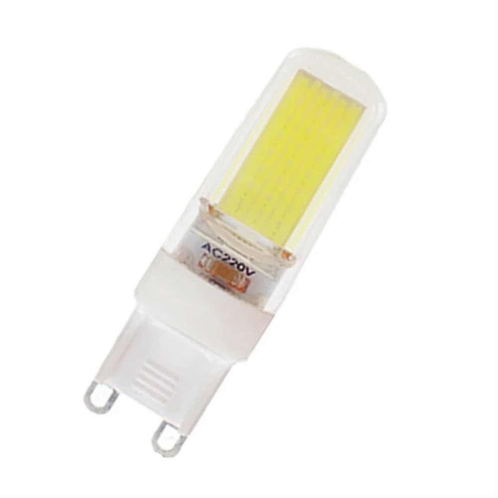 HHF Illuminazione domestica, Confezione da 50, Lampadina LED COB AC220V G4/G9/E14 5W Dimmerabile LED Lampada da soffitto Faretto Lampadario Lampade(Natural Light,G9)