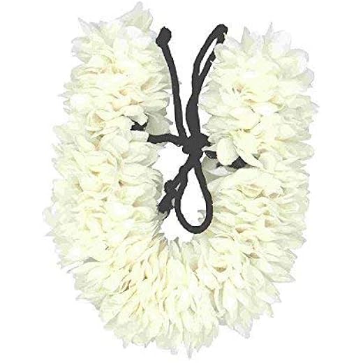 Cloth Gajra Veni Pro White Clip-on Hair Accessory