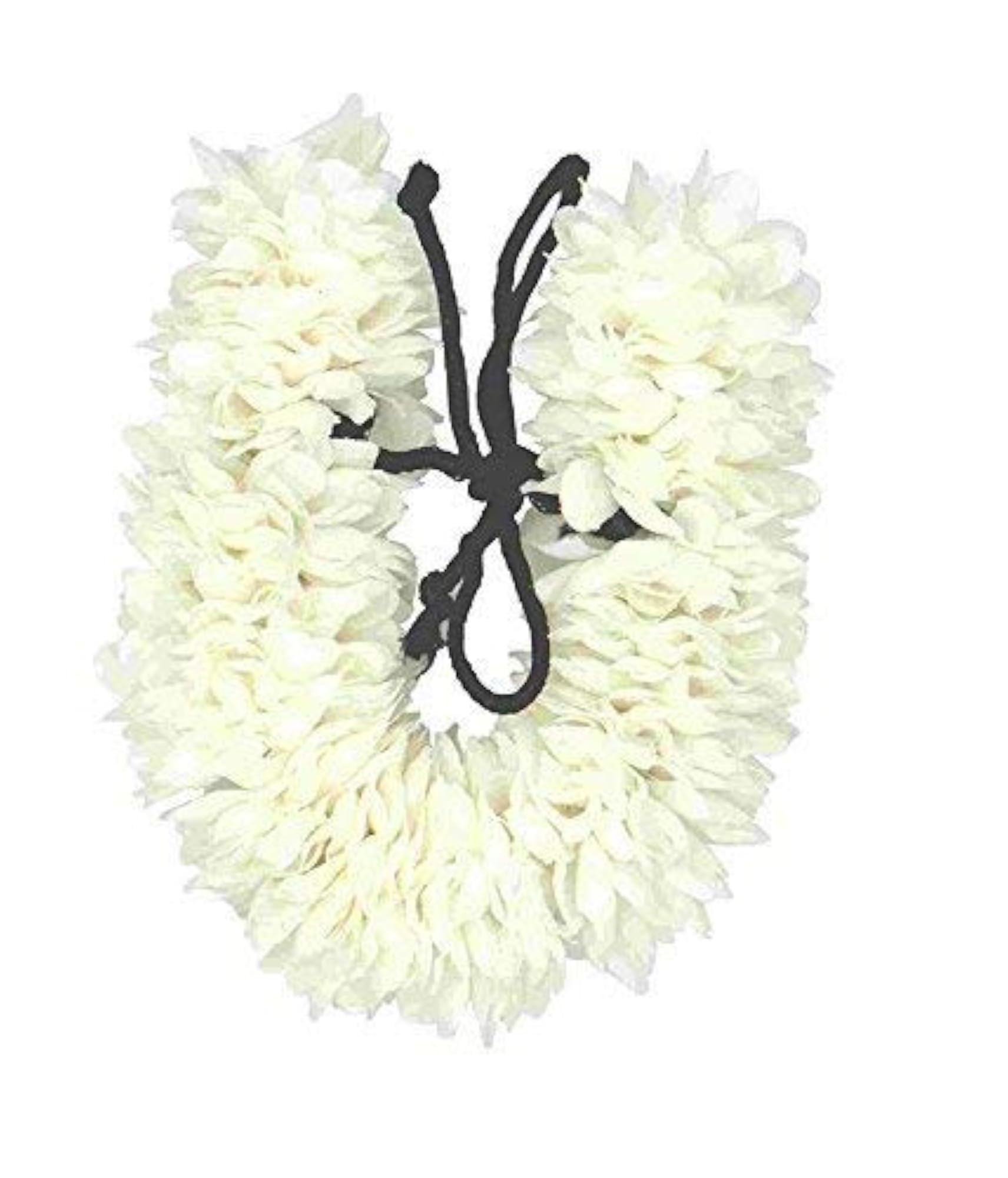 World White Cloth Gajra Veni Pro Basic Clip-on Hair Accessories