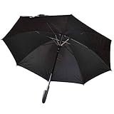 Stockschirm Regenschirm schwarz Automatik Ø 107 cm Windproof Fiberglas Rundhakengriff