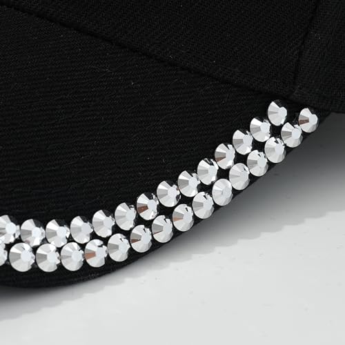 Gorra de béisbol unisex ajustable con brillantes miniatura 4