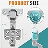 HBL' 50 Pack Soft Close Cabinet Hinges European Kitchen Cabinet Hinges for Frameless Cabinet Door, 35MM Quick Release Cup Hinges, 110 Full Overlay, 3D Adjustable and Slow Close Hinges
