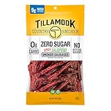 Tillamook Country Smoker Keto Friendly Zero Sugar Smoked Sausages, Spicy Jalapeño, 10 Ounce