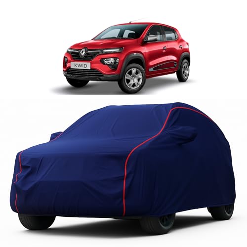 Image of Heavy-Duty Car Cover for Compatible with Renault Kwid (2022 to 2025 All Models) Deluxe Car Protection Cover - Waterproof & UV-Resistant All-Season Exterior Protection