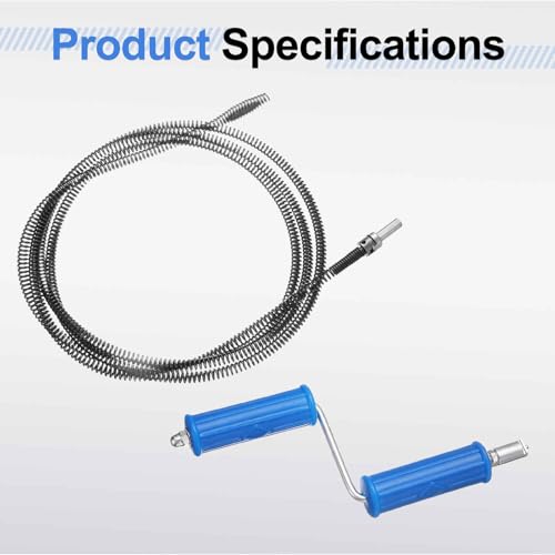 HARFINGTON Plumbing Drain Auger 3/8"(10mm) 13.1ft Removable Drill Connector by HARFINGTON - Used condition - Image 3