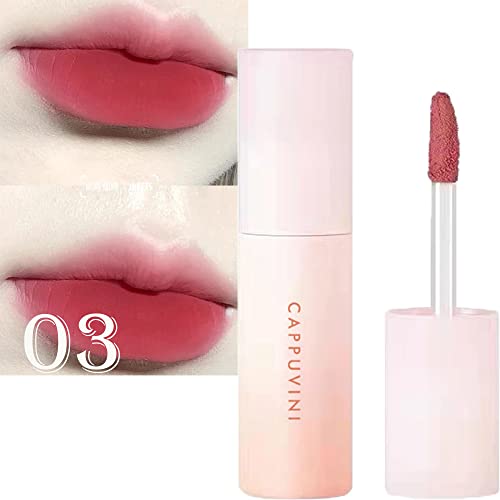 Sitovely 3 Colors Velvety Mousse Lipstick Lip Mud Set, Matte Velvet Lip Gloss Long-Lasting Waterproof Smooth Lip Tint Lip Stains Makeup Set With Gradient Gift Box | Mud Texture (B) #TOP4