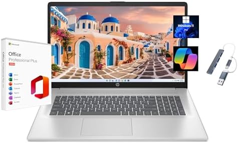 <p>HP 17.3" Full HD Laptop - Intel Core i7, 32GB RAM, 512GB SSD, Windows 11 Pro & Free Lifetime Microsoft Office 2024</p>
