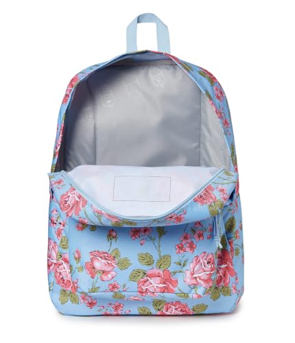 Image of JanSport SuperBreak One Backpack - Durable & Lightweight, 1 Main Compartment, Front Utility Pocket with Built-in Organizer, Garden Roses Hydrangea