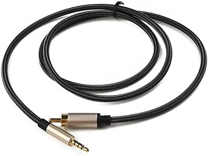 NA Digital Coaxial Audio Cable SPDIF RCA to 3.5mm Jack Male Stereo Audio Cable for Home Theater, HDTV, HiFi Systems, Black, 2M