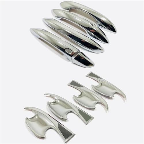 Décoration poignée Hyundai Tucson NX4 anti rayure cadre protection chrome style 3